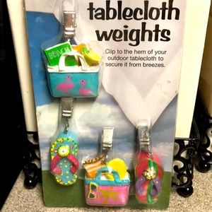Summer design tablecloth weights